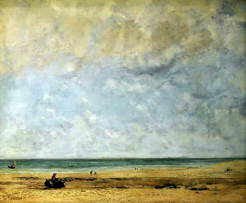 Gustave Courbet Seashore Sweden oil painting art